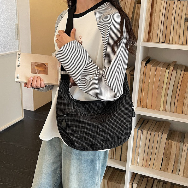 Casual Checkered Sling Bag Bowlift
