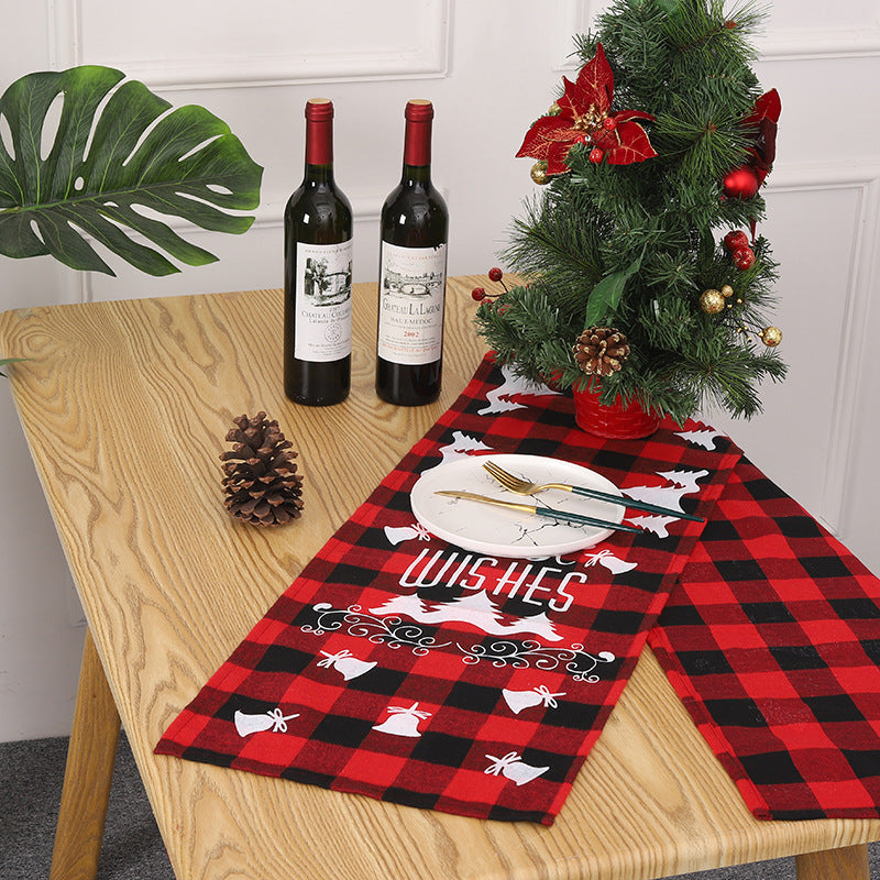 Festive table runner with Christmas motif Bowlift