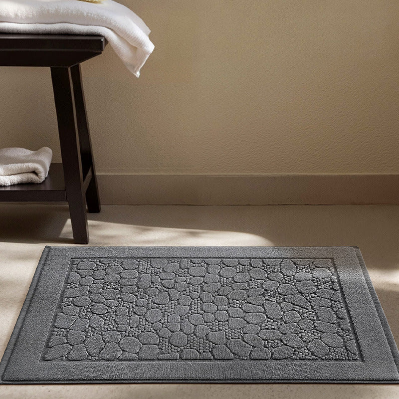 Plush Textured Bathroom Mat Bowlift