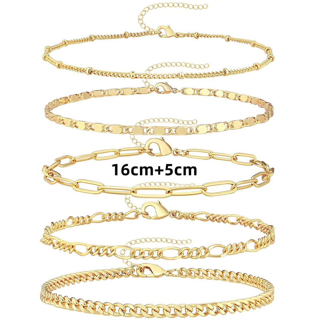 Adjustable Multi-Style Anklet Set Bowlift