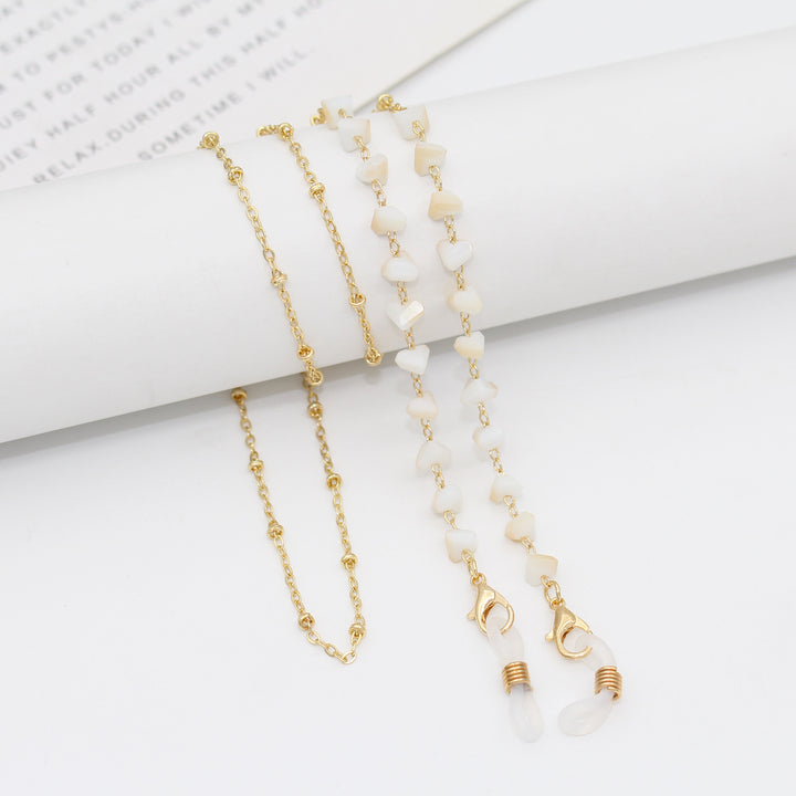 Floral Decorated Eyewear Chain Bowlift