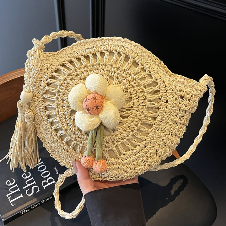 Hand-knotted flower-shaped bag Bowlift