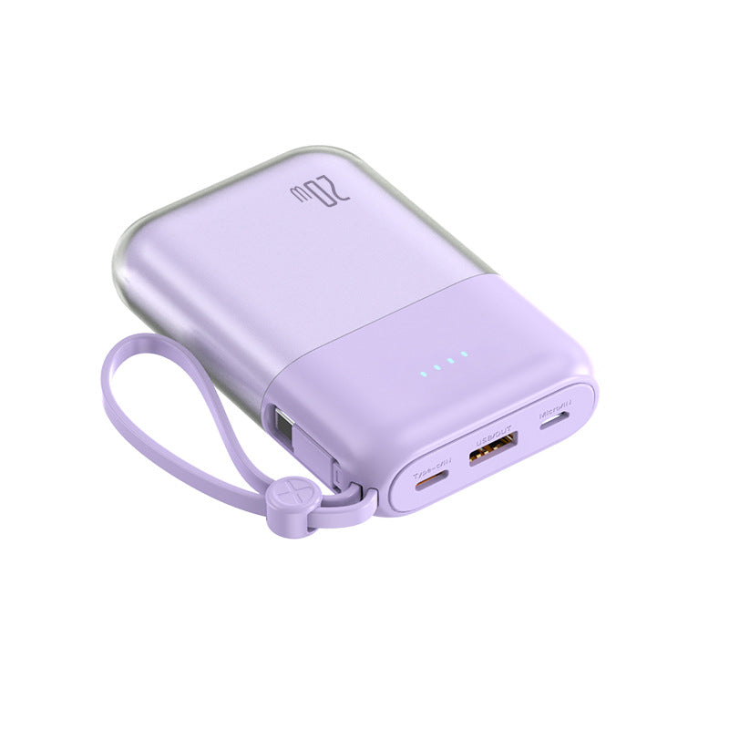 Portable power bank with powerful fast charging cable and integrated LED display Bowlift