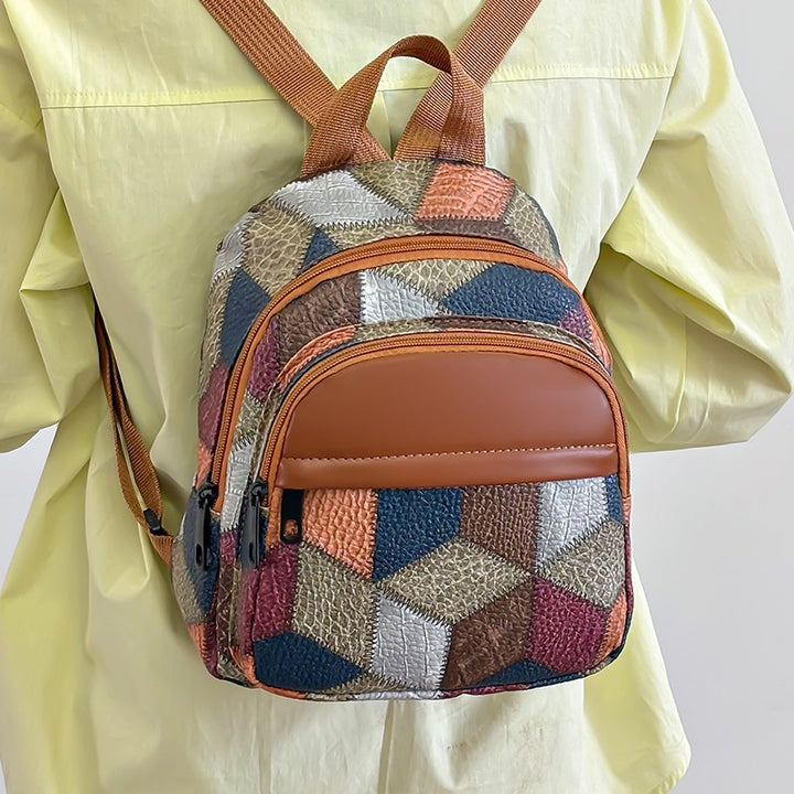 Geometric Patterned Fashion Backpack Bowlift