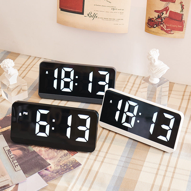 Digital LED Alarm Clock in Minimalist Design Bowlift