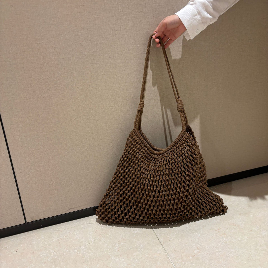 Hand-knotted shopping net bag Bowlift