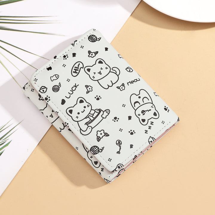 Cute Cat-Themed Wallet Organizer