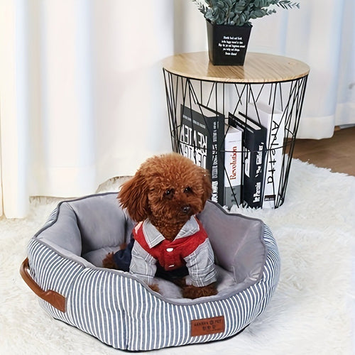 Octagonal Plush Dog Bed