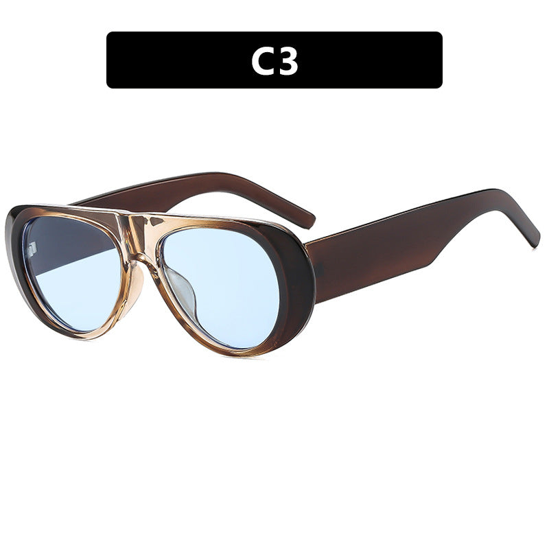 Women's fashionable sunglasses with futuristic design and polarized lenses Bowlift