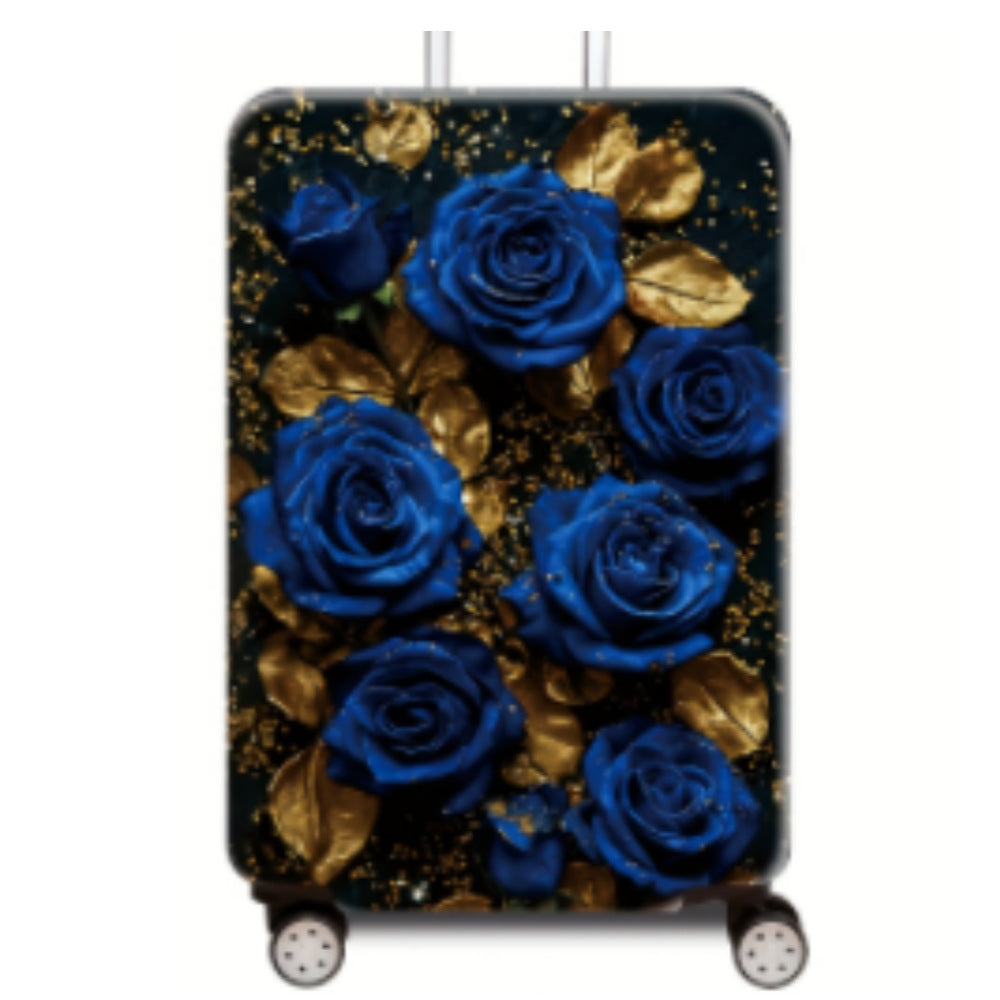 Women's hard-shell travel suitcase with elegant lotus design Bowlift
