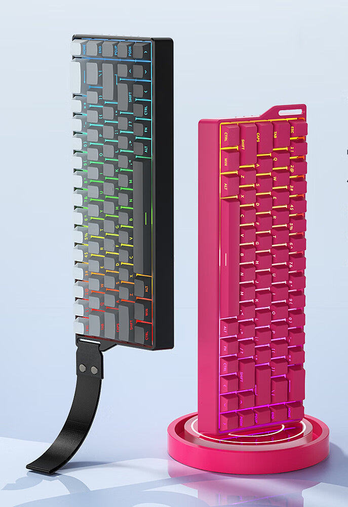 Compact Mechanical Gaming Keyboard with RGB Backlighting Bowlift