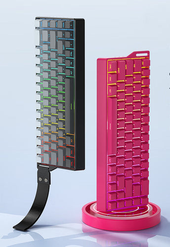 Compact Mechanical Gaming Keyboard with RGB Backlighting Bowlift