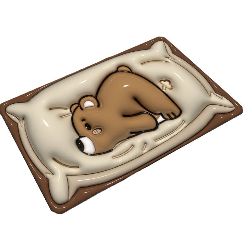 Cute Cartoon Cat Shape Bath Mat Bowlift