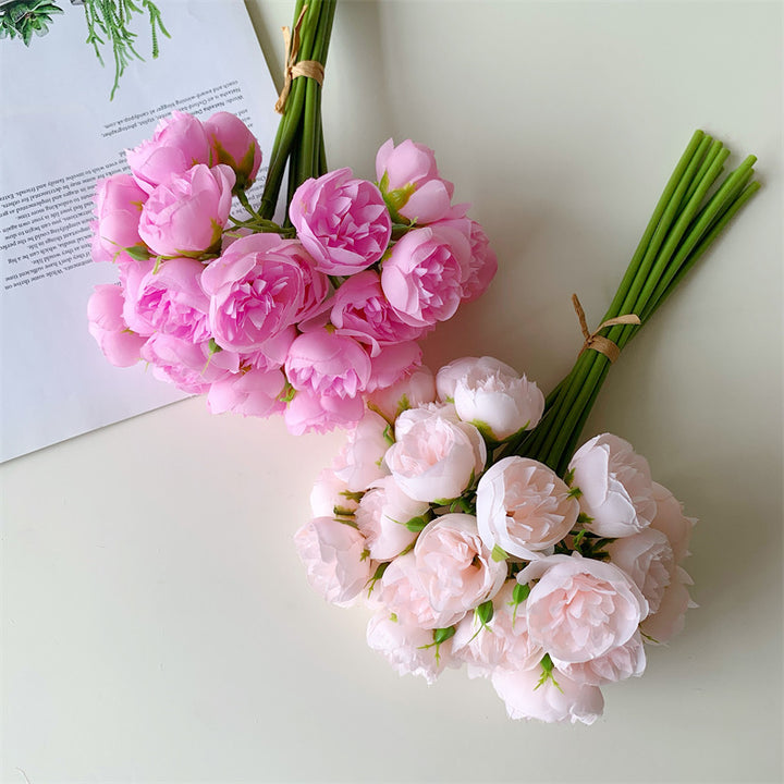 Silk Peony Bouquet