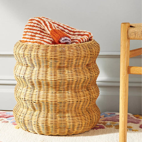 Decorative Woven Storage Basket Bowlift