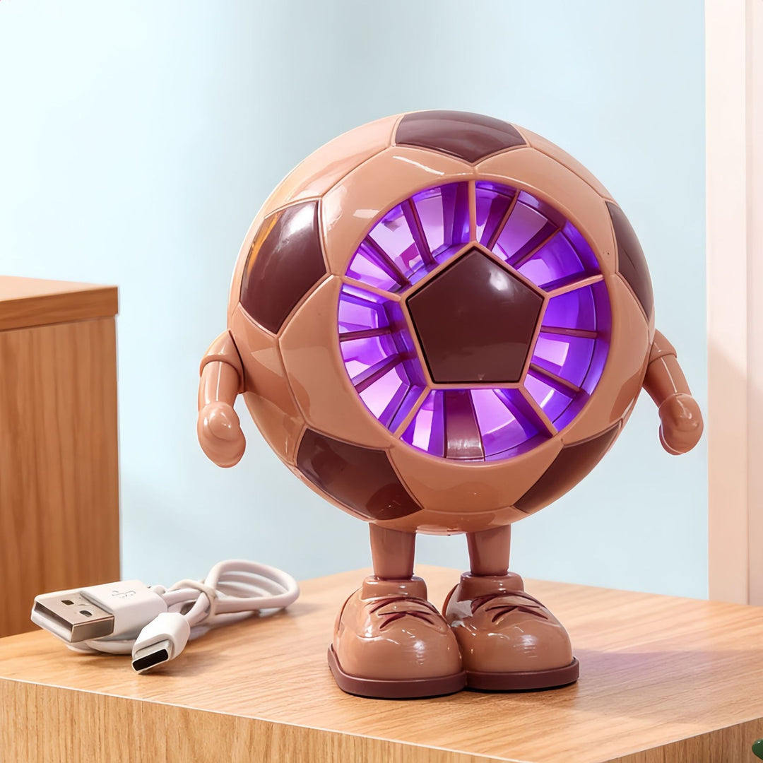 Portable Table Fan with Ergonomic Design and USB Port Bowlift