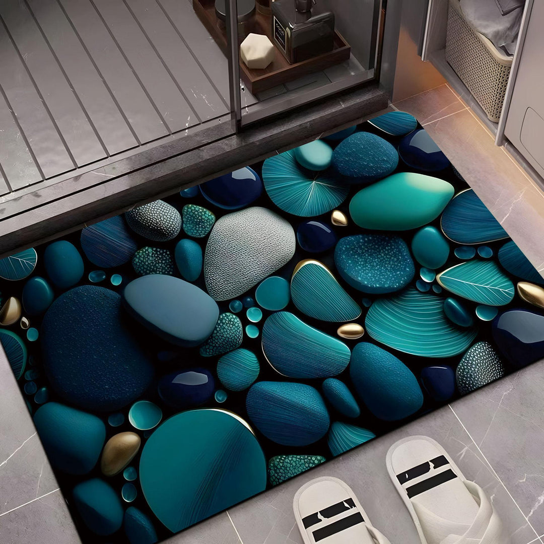 Decorative Pebble Pattern Area Mat Bowlift