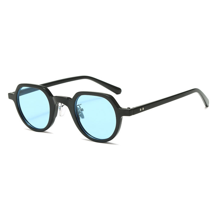 Women's round sunglasses with modern plastic frame and UV protection Bowlift