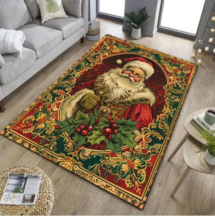 Festive Holiday Area Rug Bowlift