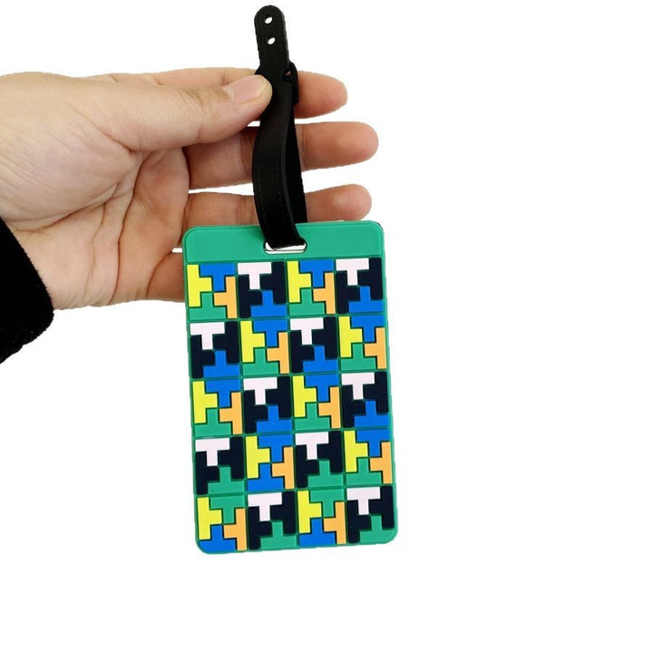 Puzzle Pattern Luggage Identifier Bowlift