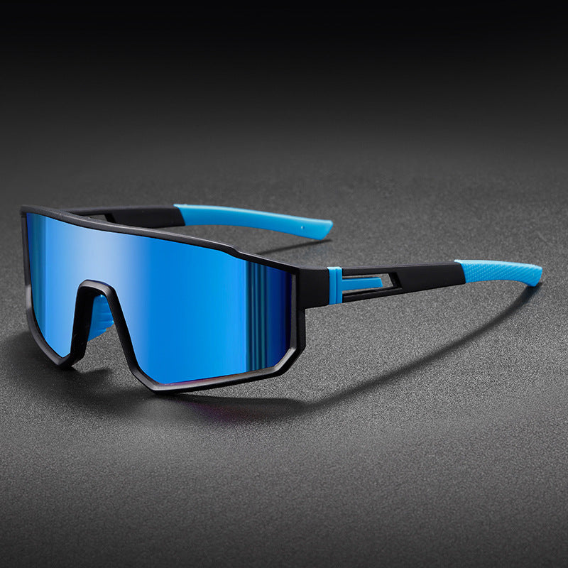Unisex nan sporty performance sunglasses with large single lens and non-slip temples Bowlift
