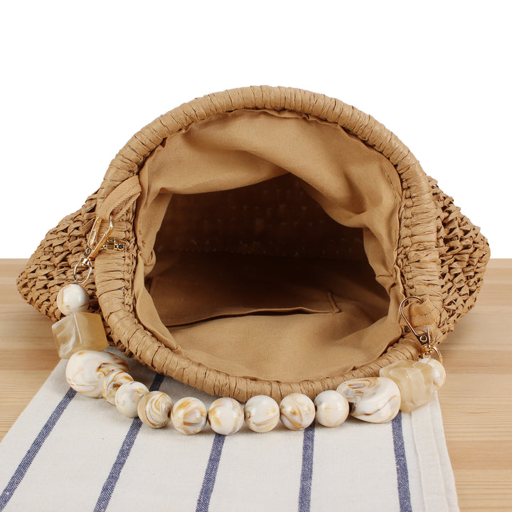 Shoulder bag with decorative shell design Bowlift