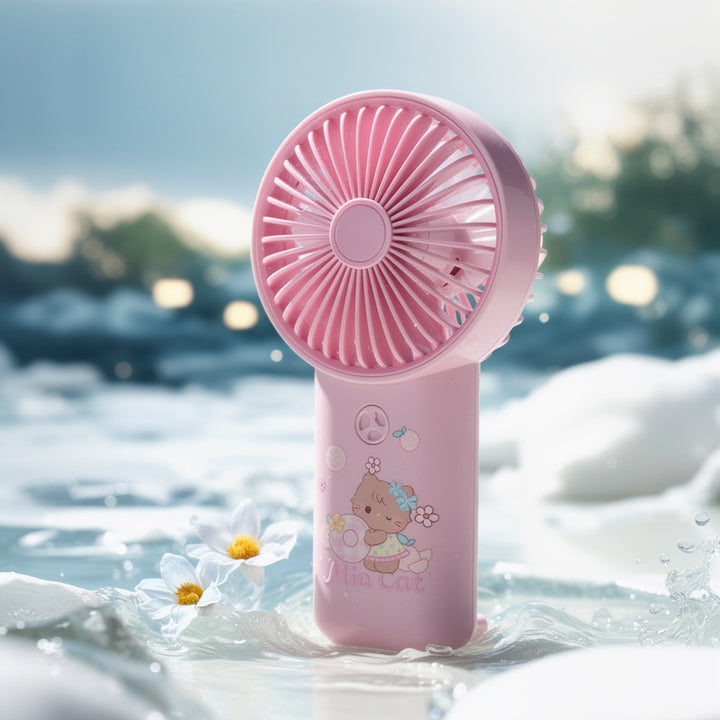 Portable Cartoon-Themed Cooling Hand Fan Bowlift