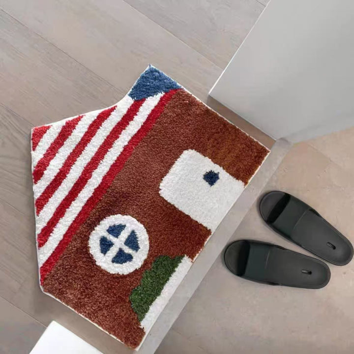 Decorative House-Shaped Bath Mat Bowlift