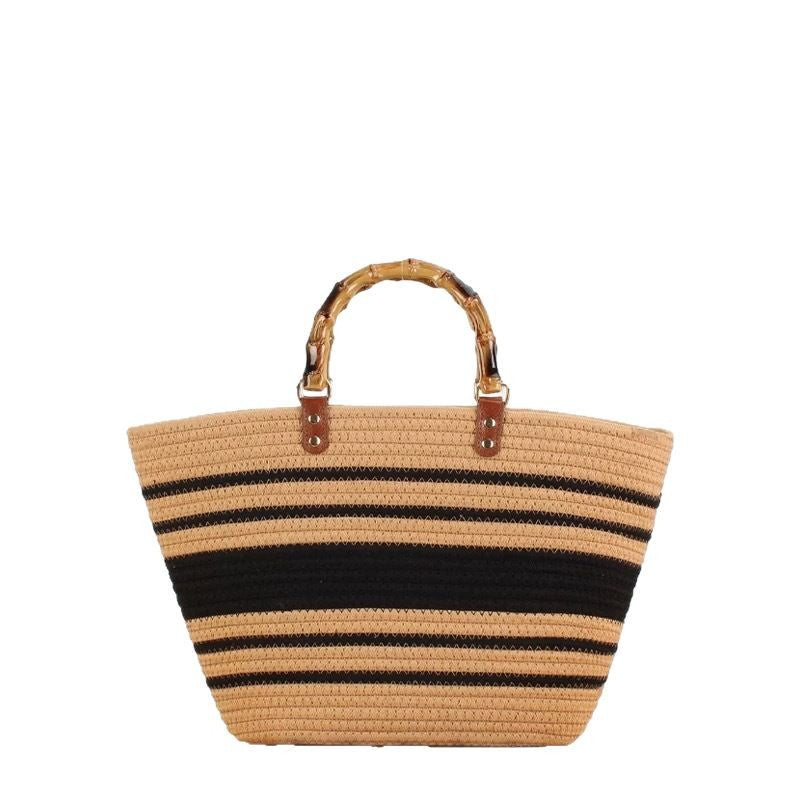 Fashionable Basket Handbag Made of Natural Materials Bowlift