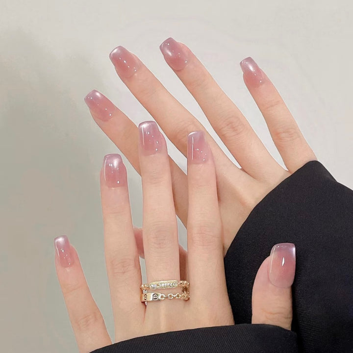 Glossy Gradient Press-On Nail Extensions Bowlift