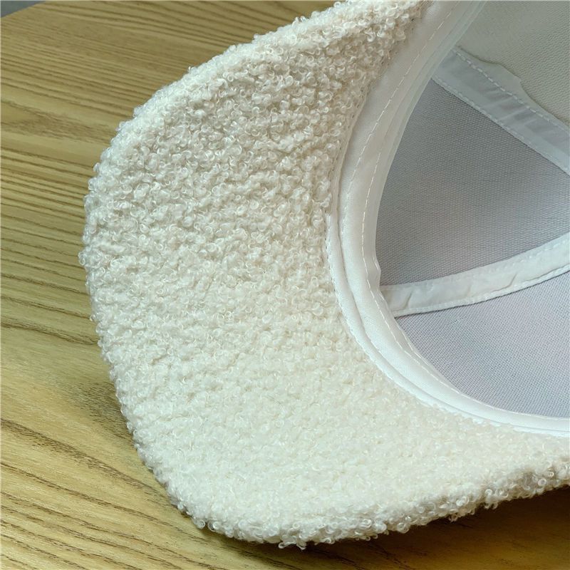 Women's Fuzzy Textured Baseball Cap Bowlift