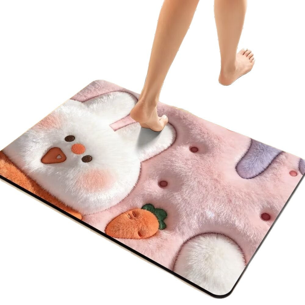 Plush Money-Themed Bath Mat Bowlift