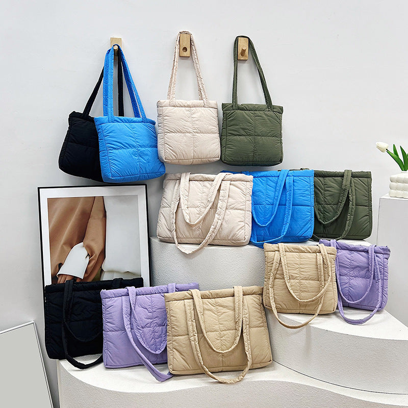 Stylish Quilted Tote Bag Bowlift