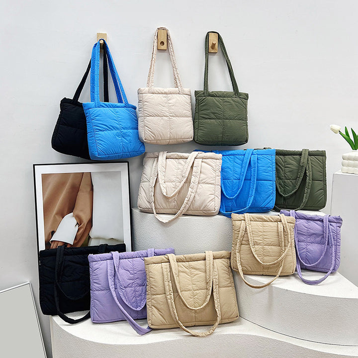 Stylish Quilted Tote Bag Bowlift