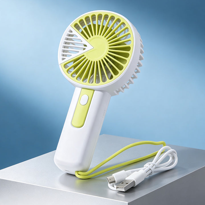 Portable hand fan with adjustable angle Bowlift