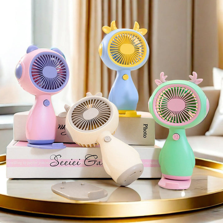 Portable Mini USB Fan with Animal Design Bowlift