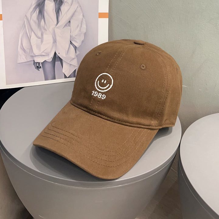 Men's Casual Smiley Embroidered Baseball Cap Bowlift