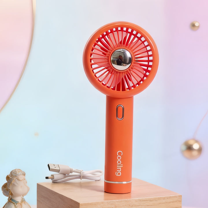 Portable USB Hand Fan with Ergonomic Design and Variable Speed Control Bowlift