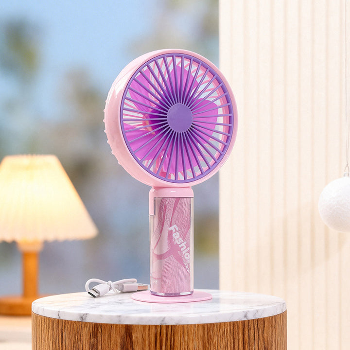 Women's Portable Battery-Powered Fan with Stylish Design Bowlift