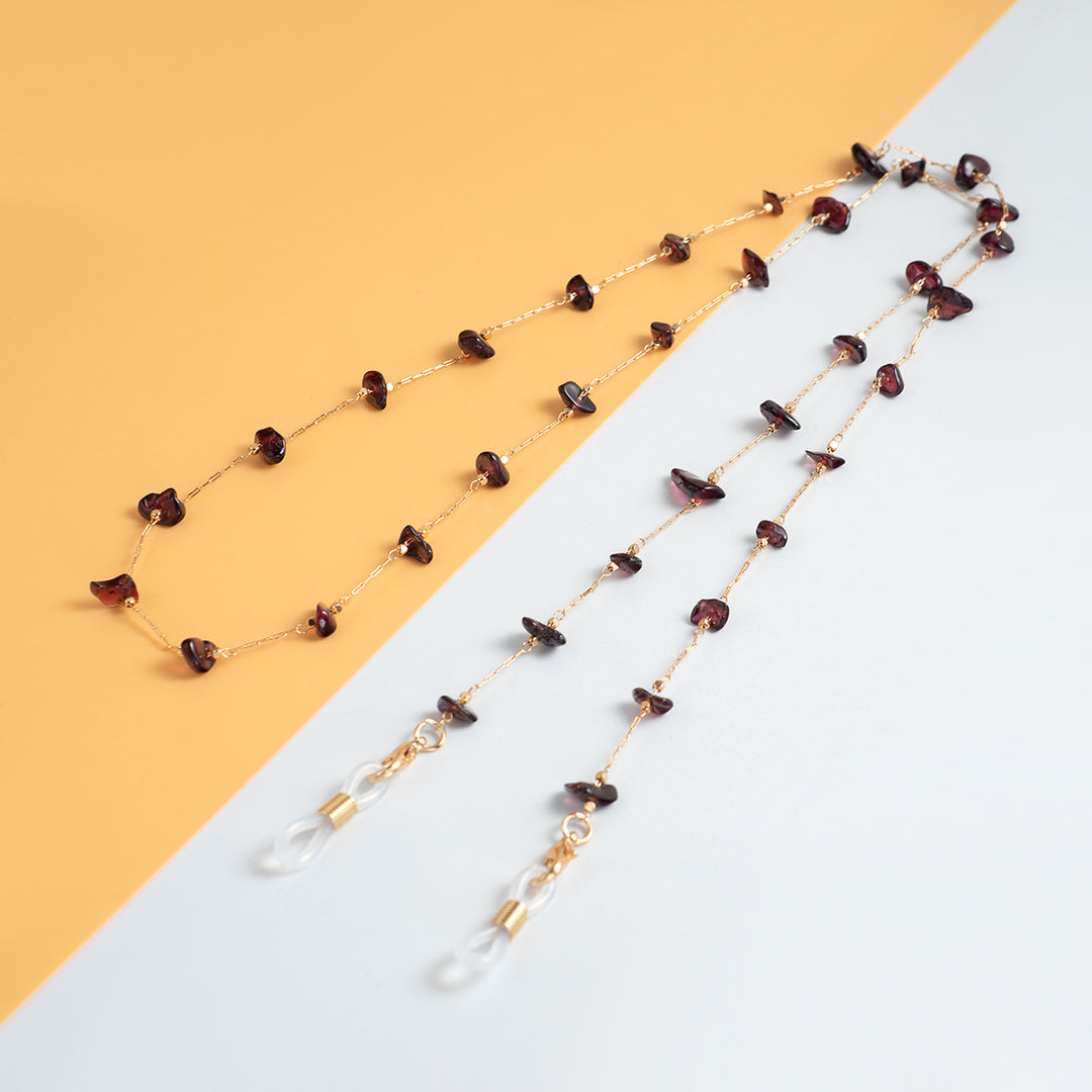 Delicate Gemstone Bead Eyewear Chain Bowlift