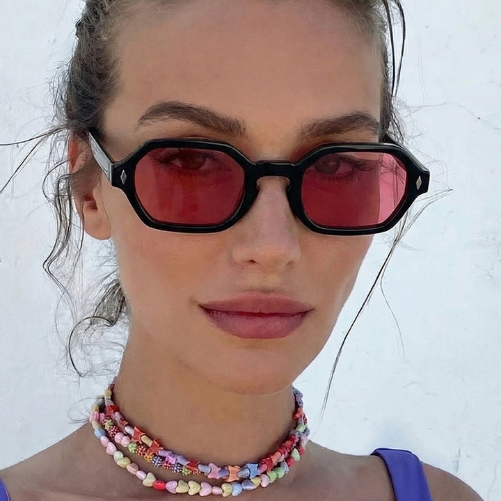 Women's stylish sunglasses in modern octagonal design with UV protection Bowlift