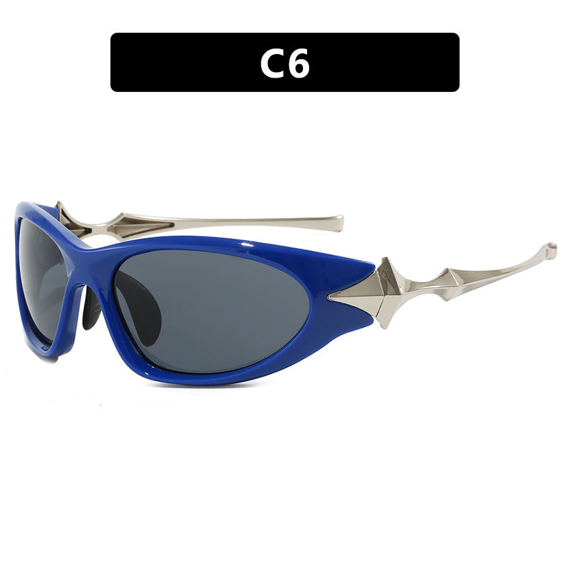 Women's futuristic sports sunglasses with ergonomic design Bowlift