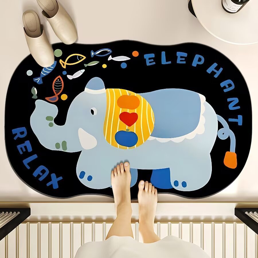 Cute Cartoon Bear Bath Mat Bowlift
