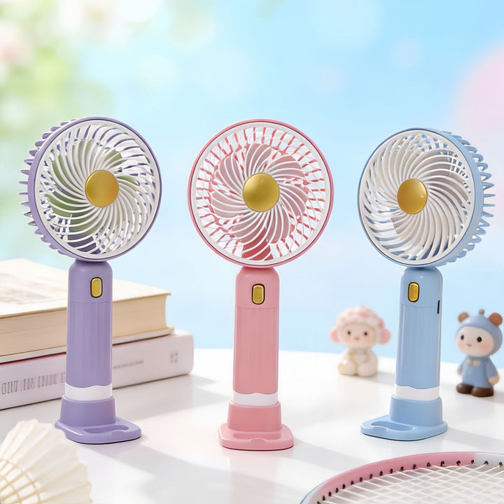 Portable hand air fan with multiple speed control Bowlift