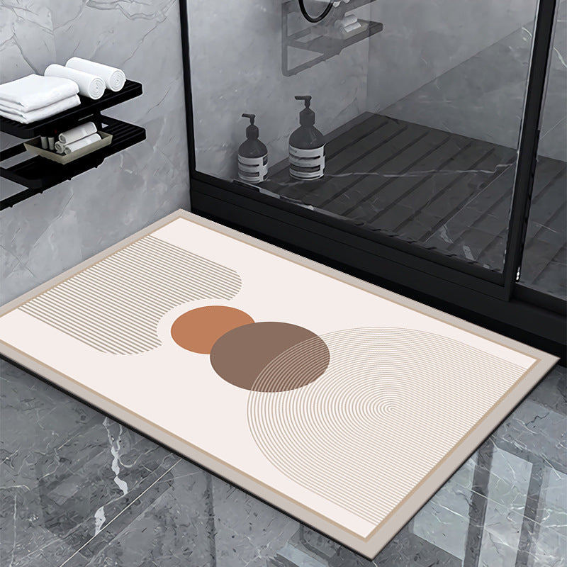 Geometric Pattern Bathroom Mat Bowlift