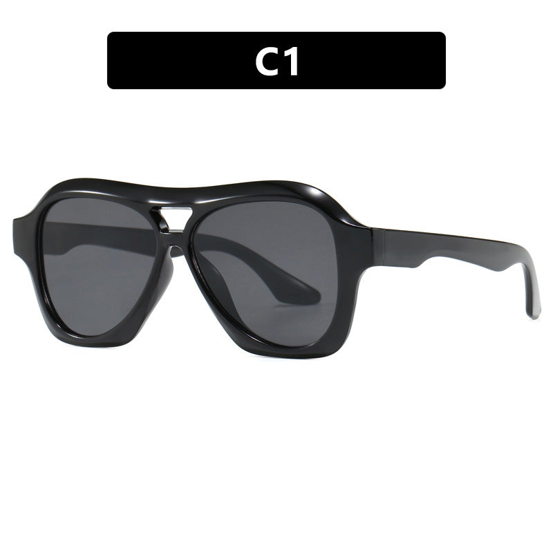 Ladies fashionable sunglasses in innovative design with wide frame Bowlift