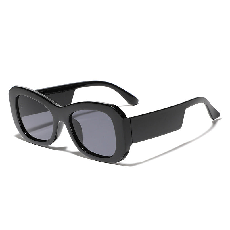 Women's modern square sunglasses with transparent frame Bowlift