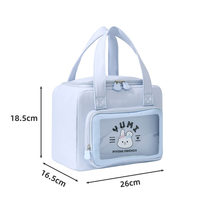 Versatile Insulated Cosmetic and Food Storage Bag Bowlift
