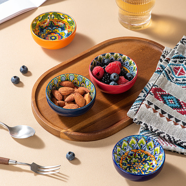 Decorative Artisan Serving Bowls Set