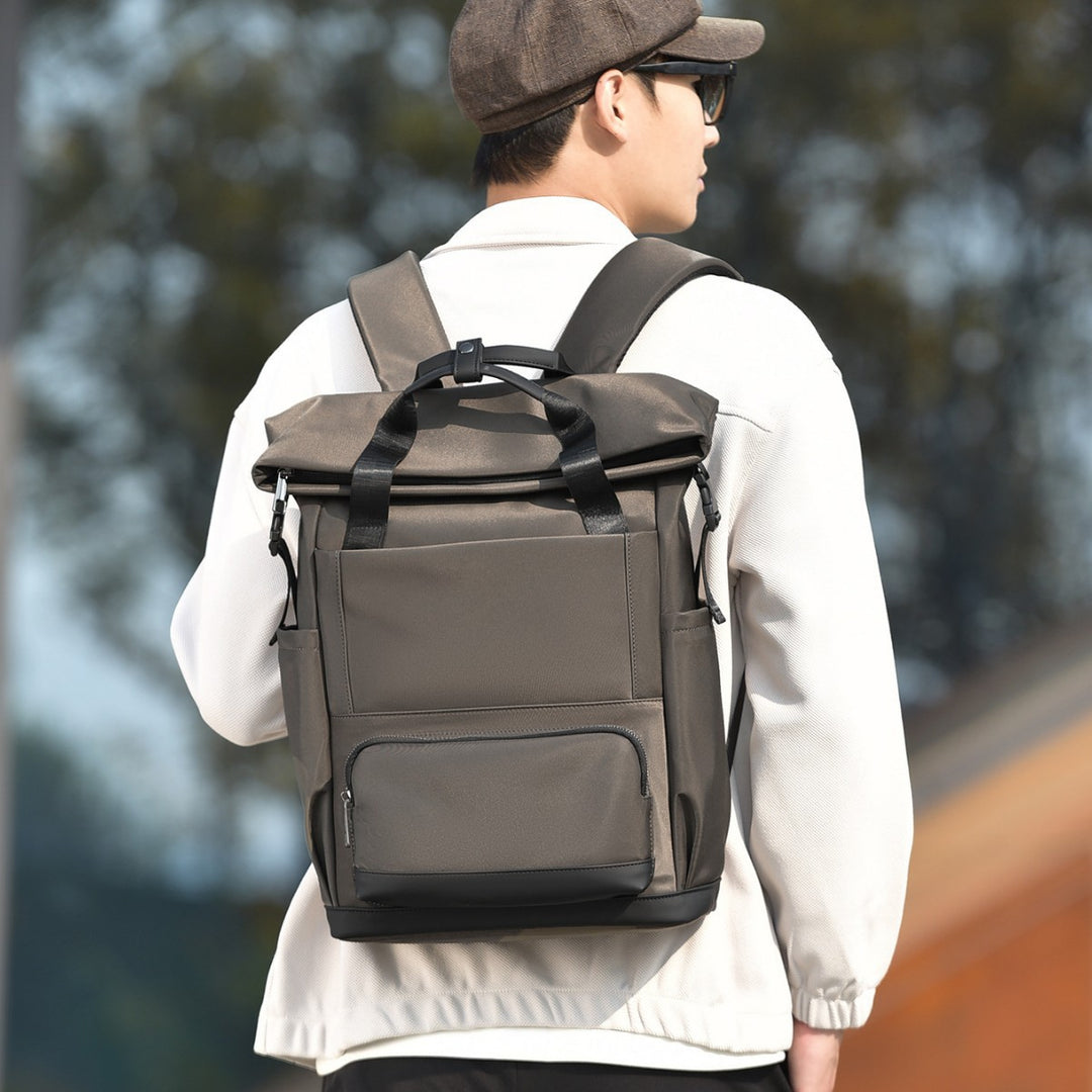 Durable Waterproof Roll-Top Backpack Bowlift